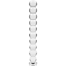 NEBULA SERIES BY IBIZA - MODELLO 22 DILDO IN VETRO BOROSILICATO TRASPARENTE 21.5 CM -O- 2.5 CM