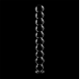 NEBULA SERIES BY IBIZA - MODEL 22 DILDO GLASS CLEAR 21.5 CM -O- 2.5 CM