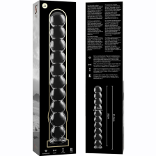 NEBULA SERIES BY IBIZA - MODEL 22 DILDO GLASS CLEAR 21.5 CM -O- 2.5 CM