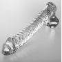 NEBULA SERIES BY IBIZA - MODELO 23 DILDO VIDRO BOROSILICADO TRANSPARENTE 21.5 CM -O- 4 CM