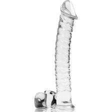 NEBULA SERIES BY IBIZA - MODEL 23 DILDO GLASS CLEAR 21.5 CM -O- 4 CM