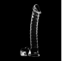 NEBULA SERIES BY IBIZA - MODELO 23 DILDO VIDRO BOROSILICADO TRANSPARENTE 21.5 CM -O- 4 CM