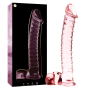 NEBULA SERIES BY IBIZA - MODELL 23 DILDO BOROSILIKATGLAS ROSA 21.5 CM -O- 4 CM