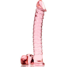 NEBULA SERIES BY IBIZA - MODEL 23 DILDO GLASS PINK 21.5 CM -O- 4 CM