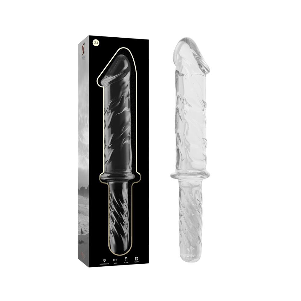 NEBULA SERIES BY IBIZA - MODÈLE 24 GODE EN VERRE BOROSILICATE CLAIR 28.5 CM -O- 5 CM