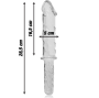 NEBULA SERIES BY IBIZA - MODEL 24 DILDO GLASS CLEAR 28.5 CM -O- 5 CM