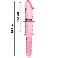 NEBULA SERIES BY IBIZA - MODEL 24 DILDO GLASS PINK 28.5 CM -O- 5 CM