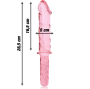 NEBULA SERIES BY IBIZA - MODELL 24 DILDO BOROSILIKATGLAS ROSA 28.5 CM -O- 5 CM