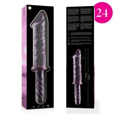 NEBULA SERIES BY IBIZA - MODÈLE 24 GODE EN VERRE BOROSILICATE ROSE 28.5 CM -O- 5 CM