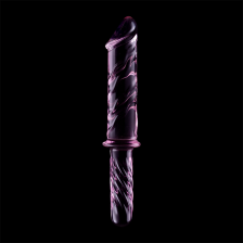 NEBULA SERIES BY IBIZA - MODÈLE 24 GODE EN VERRE BOROSILICATE ROSE 28.5 CM -O- 5 CM