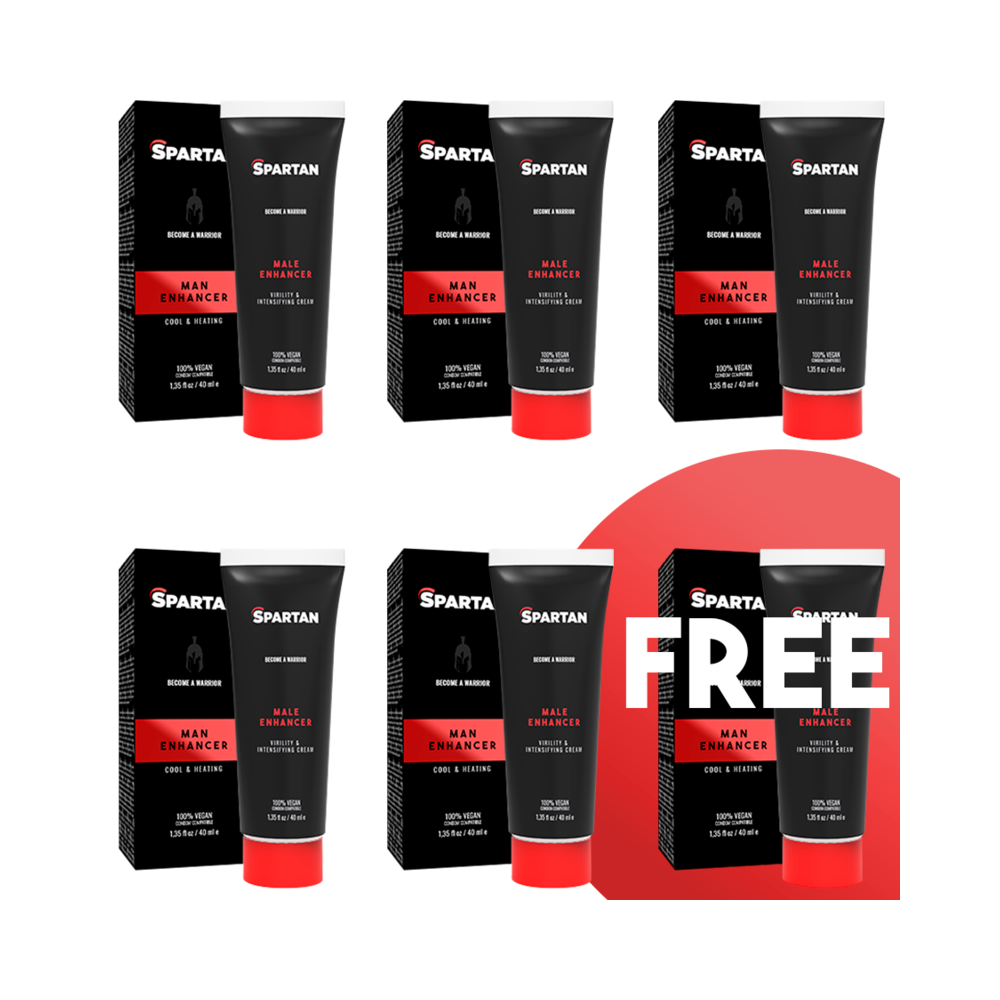 SPARTAN - GEL DE PAREJA VIRILIDAD & INSENSIFICACI N CREMA 100 % VEGANA 5+1 GRATIS