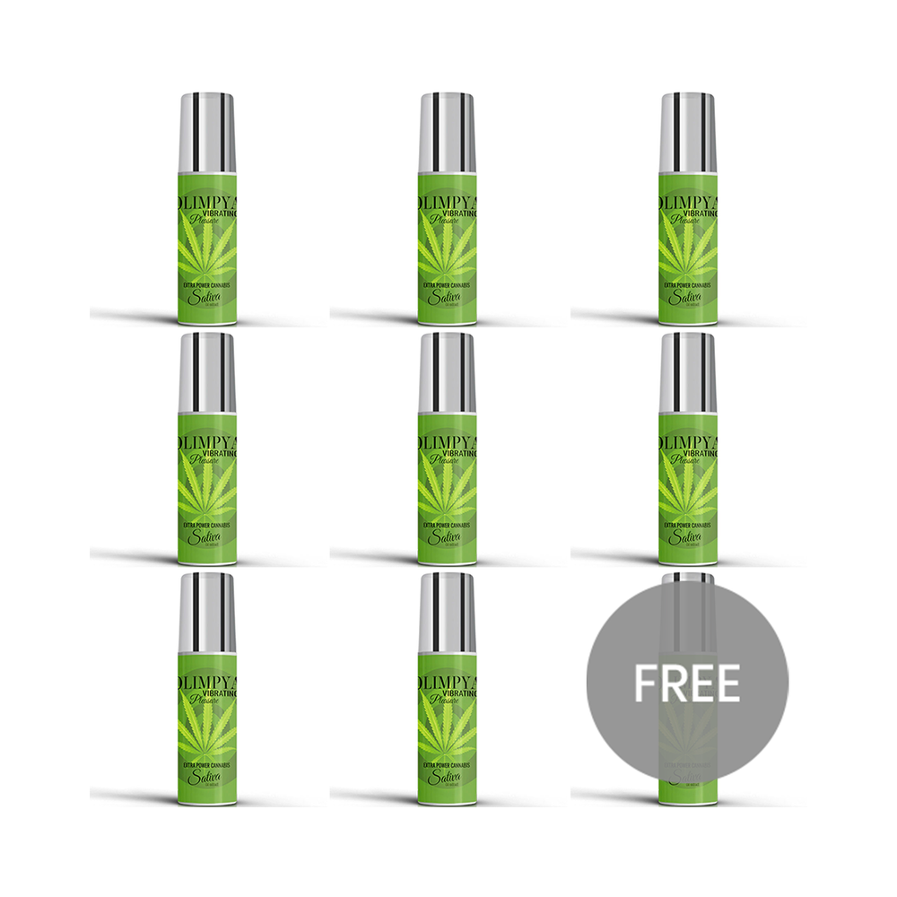 OLIMPYA - PRAZER VIBRANTE EXTRA SATIVA CANNABIS 8 + 1 GRÁTIS