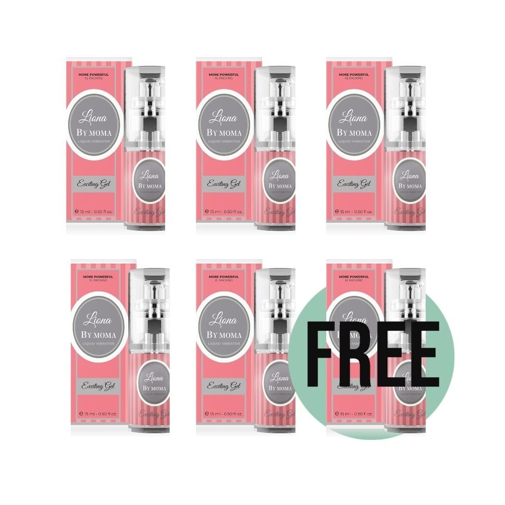 LIONA BY MOMA - VIBRADOR LIQUIDO EXCITING GEL15 ML 5+1 GRATIS