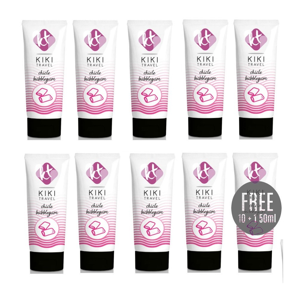 KIKÍ TRAVEL - LUBRIFICANTE GUM SAPORE 50ML 10+1 IN OMAGGIO