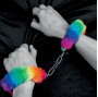 SPENCER & FLEETWOOD - HANDSCHELLEN AUS METALL MIT REGENBOGENGEFÜTTERT