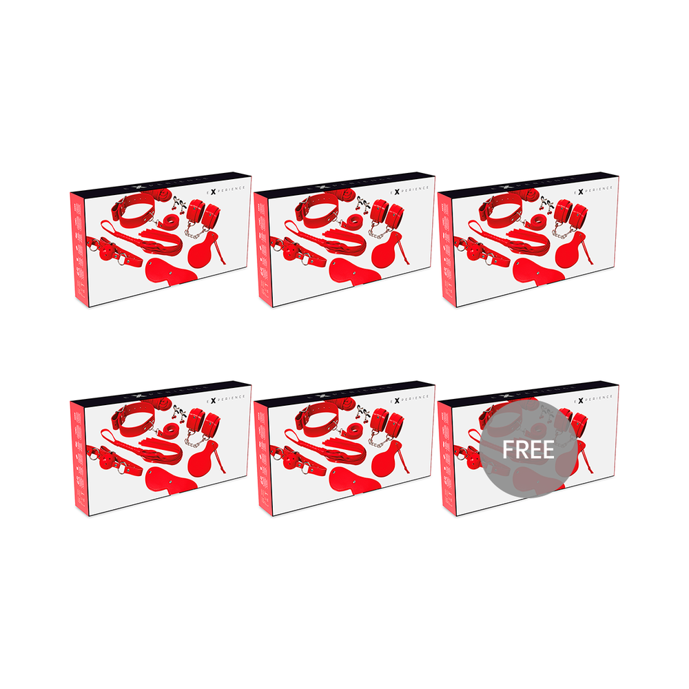 EXPERIENCE - BDSM FETISH KIT RED SERIES 5+1 FREE