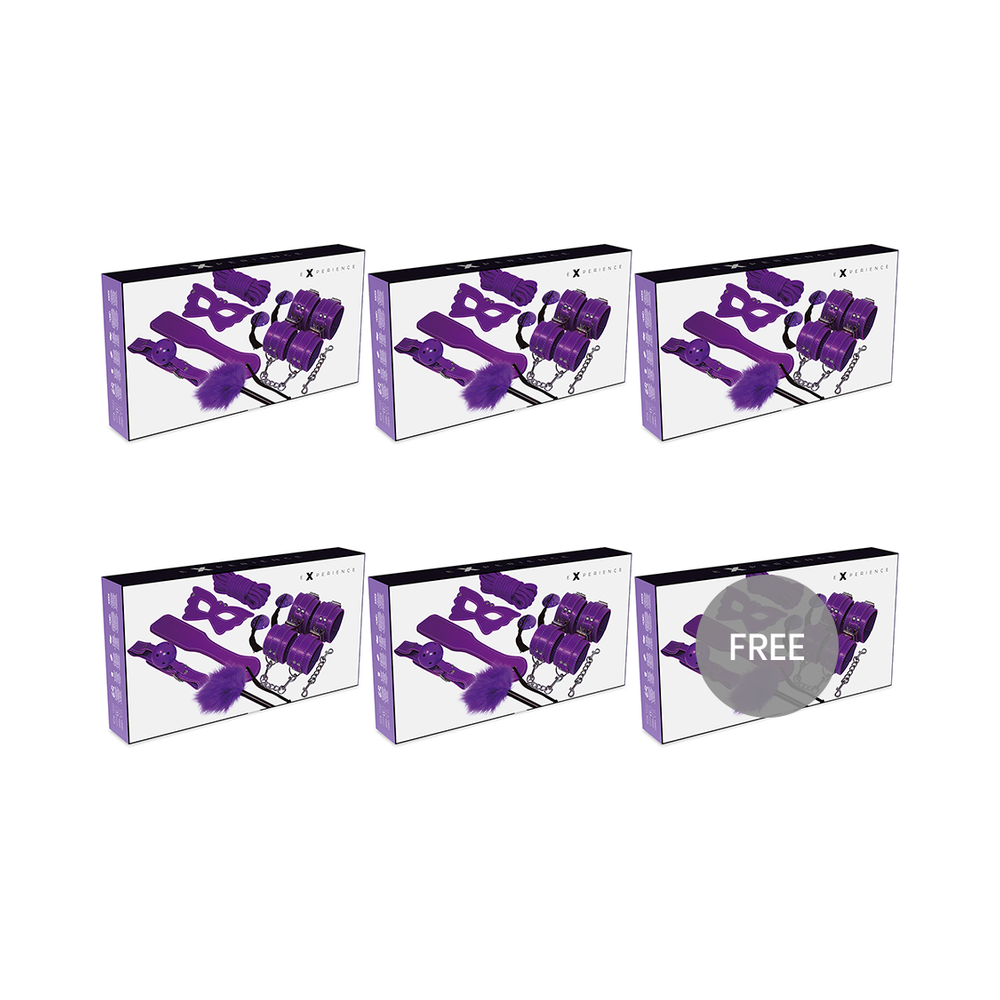 EXPERIENCE - KIT FÉTICHE BDSM SÉRIE VIOLET 5+1 GRATUIT