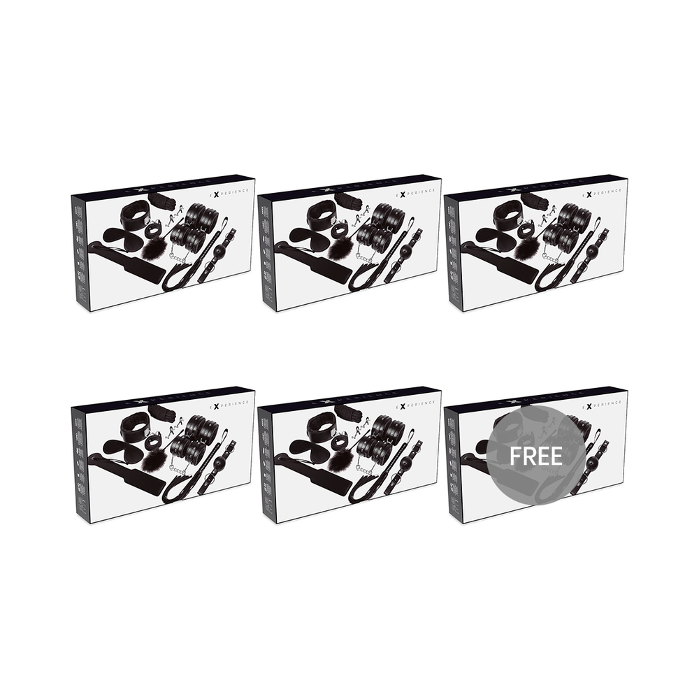 EXPERIENCE - KIT FÉTICHE BDSM SÉRIE NOIRE 5+1 GRATUIT