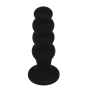 BLACK&SILVER - PLUG ANAL DE SILICONE SCOTT PREMIUM PRETO
