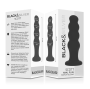 BLACK&SILVER - SCOTT PREMIUM SILICONE ANAL PLUG BLACK