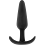 BLACK&SILVER - BOUCHON ANAL EN SILICONE HANSEL AVEC PETITE POIGNÉE