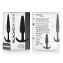 BLACK&SILVER - BOUCHON ANAL EN SILICONE HANSEL AVEC PETITE POIGNÉE
