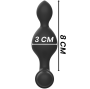 BLACK&SILVER - TUCKER KLEINE ANALSTECKER AUS SILIKON MIT FERNBEDIENUNG