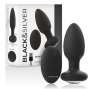 BLACK&SILVER - WELLS PLUG SILIKON ANAL ROTATOR FERNBEDIENUNG