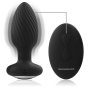 BLACK&SILVER - WELLS PLUG SILIKON ANAL ROTATOR FERNBEDIENUNG