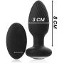BLACK&SILVER - PLUG DE POÇOS SILICONE ANAL ROTATOR CONTROLE REMOTO