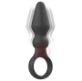 BLACK&SILVER - OZZY POWERFUL SILICONE ANAL PLUG
