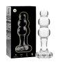 NEBULA SERIES BY IBIZA - MODEL 1 ANAL PLUG GLASS CLEAR 10.5 CM -O- 3 CM