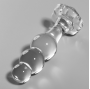 NEBULA SERIES BY IBIZA - MODEL 1 ANAL PLUG GLASS CLEAR 10.5 CM -O- 3 CM