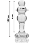 NEBULA SERIES BY IBIZA - MODELLO 1 TAPPO VETRO BOROSILICATO TRASPARENTE 10.5 CM -O- 3 CM