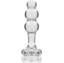 NEBULA SERIES BY IBIZA - MODELL 1 STECKER BOROSILIKATGLAS TRANSPARENT 10.5 CM -O- 3 CM