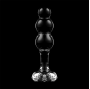 NEBULA SERIES BY IBIZA - MODÈLE 1 BOUCHON EN VERRE BOROSILICATE TRANSPARENT 10.5 CM -O- 3 CM