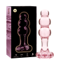 NEBULA SERIES BY IBIZA - MODELL 1 ANALPLUG BOROSILIKATGLAS ROSA 10.5 CM -O- 3 CM