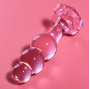 NEBULA SERIES BY IBIZA - MODELLO 1 PLUG ANALE VETRO BOROSILICATO ROSA 10.5 CM -O- 3 CM
