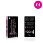 NEBULA SERIES BY IBIZA - MODÈLE 1 PLUG ANAL VERRE BOROSILICATE ROSE 10.5 CM -O- 3 CM