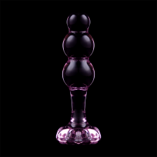 NEBULA SERIES BY IBIZA - MODÈLE 1 PLUG ANAL VERRE BOROSILICATE ROSE 10.5 CM -O- 3 CM