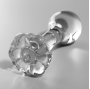 NEBULA SERIES BY IBIZA - MODELO 2 ANAL PLUG VIDRO BOROSILICADO TRANSPARENTE 11 CM -O- 3.5 CM