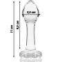 NEBULA SERIES BY IBIZA - PLUG ANAL MODÈLE 2 VERRE BOROSILICATE CLAIR 11 CM -O- 3.5 CM