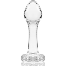 NEBULA SERIES BY IBIZA - PLUG ANAL MODÈLE 2 VERRE BOROSILICATE CLAIR 11 CM -O- 3.5 CM