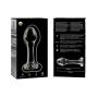 NEBULA SERIES BY IBIZA - PLUG ANAL MODÈLE 2 VERRE BOROSILICATE CLAIR 11 CM -O- 3.5 CM