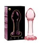 NEBULA SERIES BY IBIZA - MODELL 2 ANALPLUG BOROSILIKATGLAS ROSA 11 CM -O- 3.5 CM