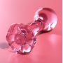 NEBULA SERIES BY IBIZA - MODEL 2 ANAL PLUG GLASS PINK 11 CM -O- 3.5 CM