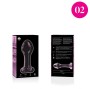 NEBULA SERIES BY IBIZA - MODELL 2 ANALPLUG BOROSILIKATGLAS ROSA 11 CM -O- 3.5 CM