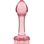 NEBULA SERIES BY IBIZA - PLUG ANAL MODÈLE 2 VERRE BOROSILICATE ROSE 11 CM -O- 3.5 CM