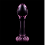 NEBULA SERIES BY IBIZA - MODELL 2 ANALPLUG BOROSILIKATGLAS ROSA 11 CM -O- 3.5 CM