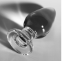 NEBULA SERIES BY IBIZA - MODEL 3 ANAL PLUG GLASS TRANSPARENT 11 CM -O- 5 CM
